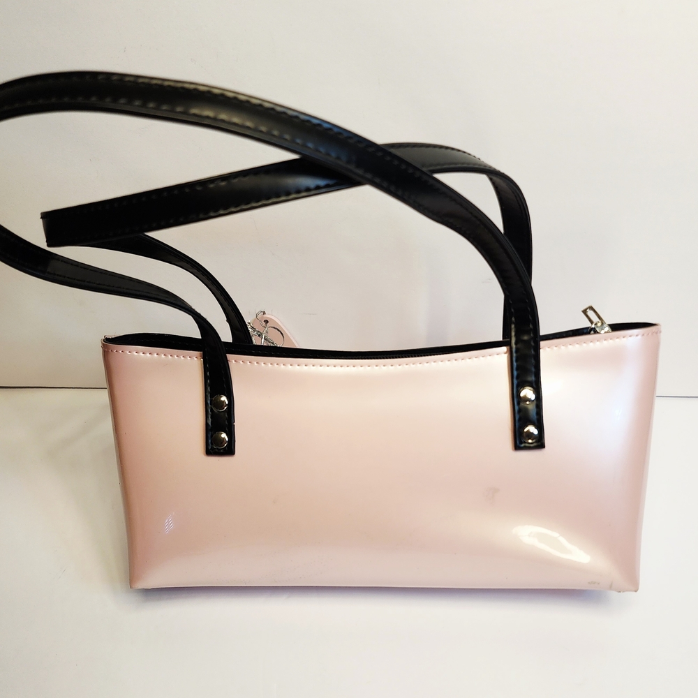 Pink and Black Women's Bag - Picture 5 of 11